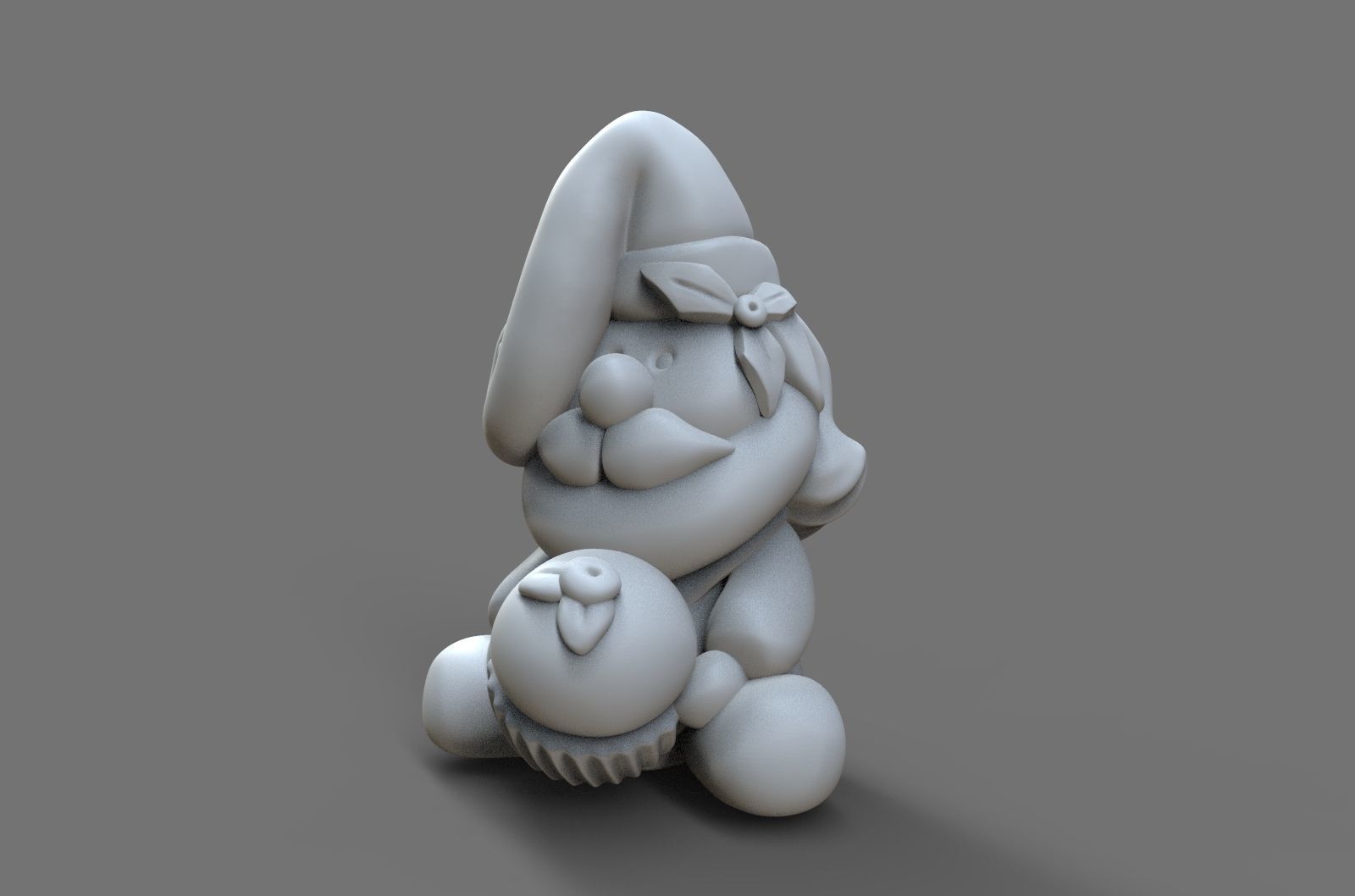 Santa Trinket Free 3D print model_3