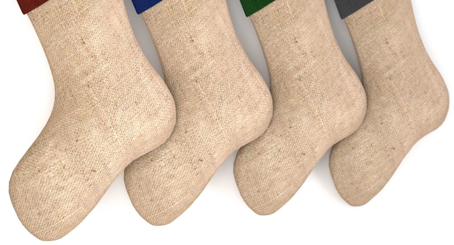 Christmas Stocking V1 3D model_2