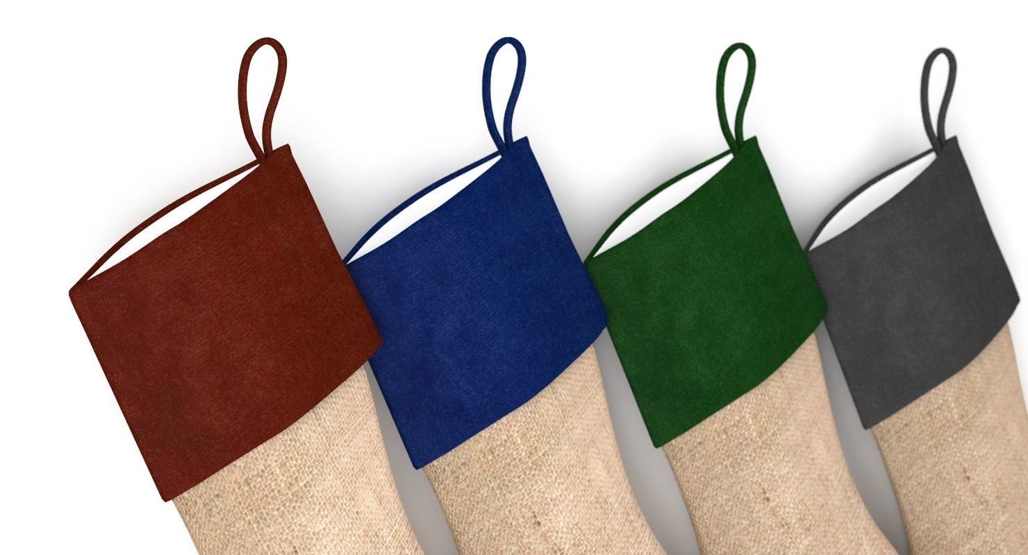 Christmas Stocking V1 3D model_1