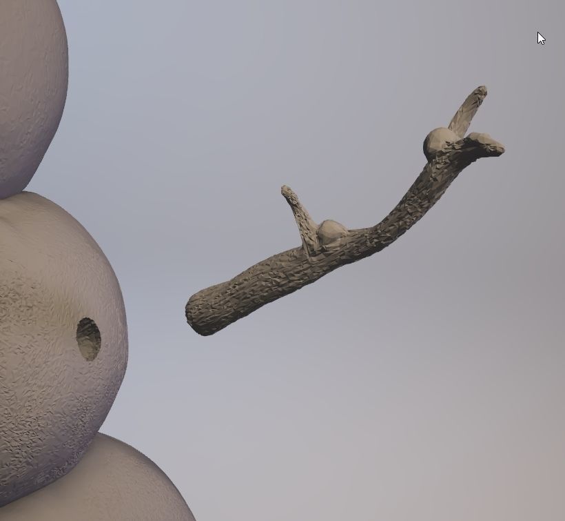 Snowman 3D print model_10