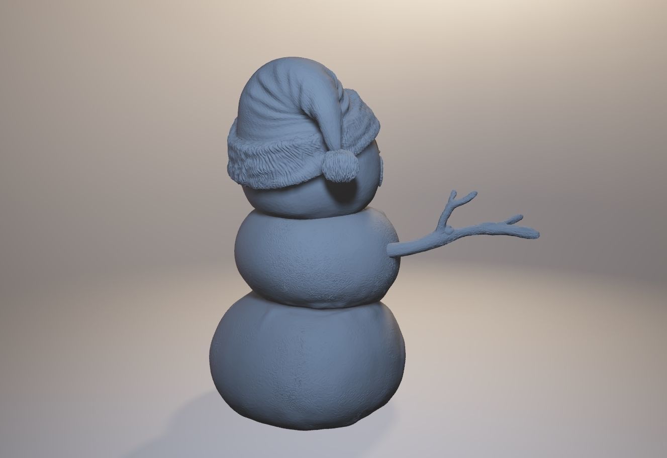 Snowman 3D print model_9
