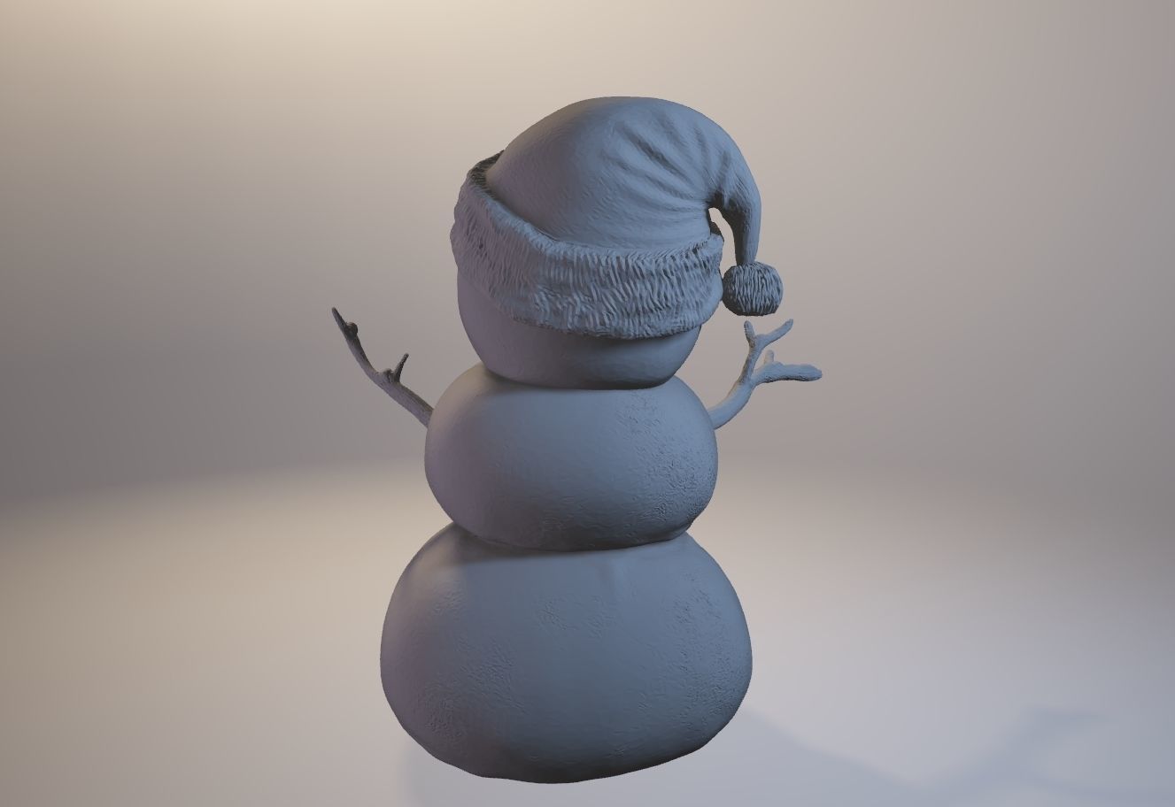 Snowman 3D print model_8