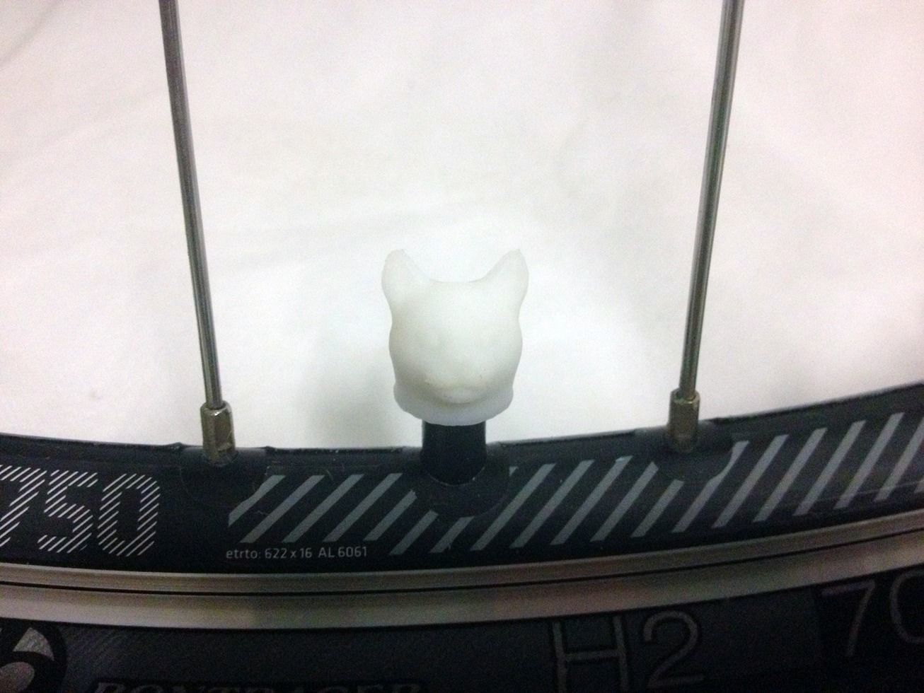 Car Truck Bike Tire Tyre Wheel Valve Stem Caps Cover Cat Head 3D print model_2