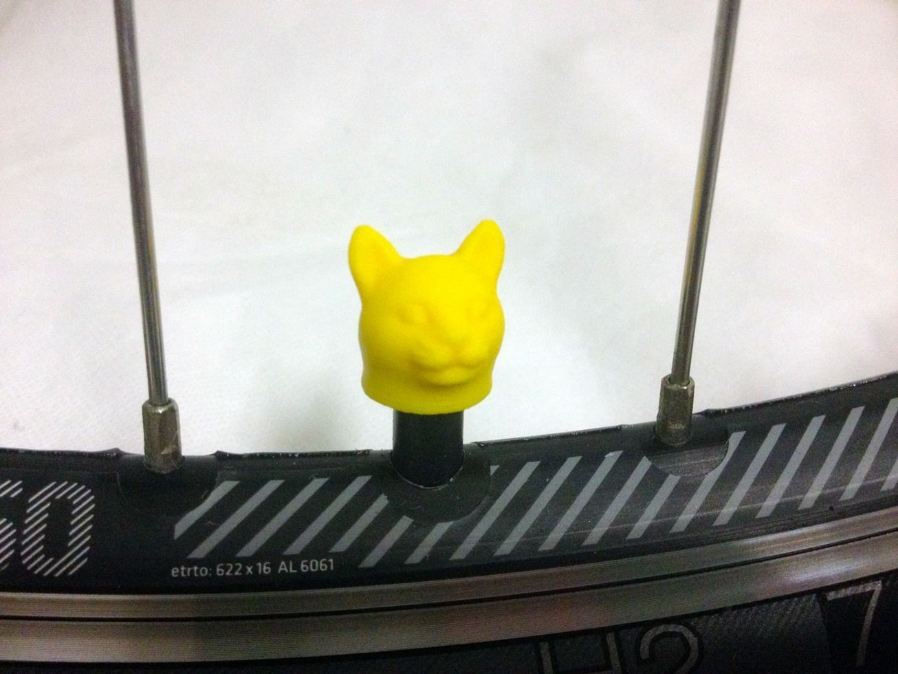 Car Truck Bike Tire Tyre Wheel Valve Stem Caps Cover Cat Head 3D print model_0