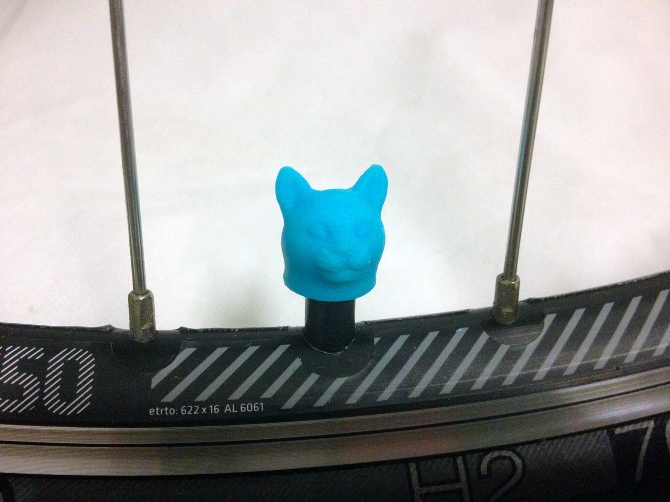 Car Truck Bike Tire Tyre Wheel Valve Stem Caps Cover Cat Head 3D print model_3