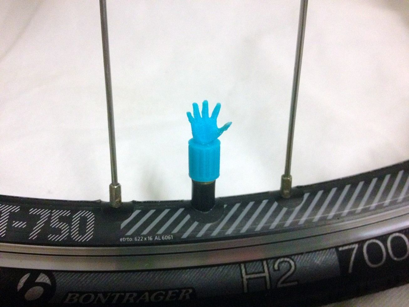 Car Truck Bike Van Tire Tyre Wheel Valve Stem Caps Cover Hand 3D print model