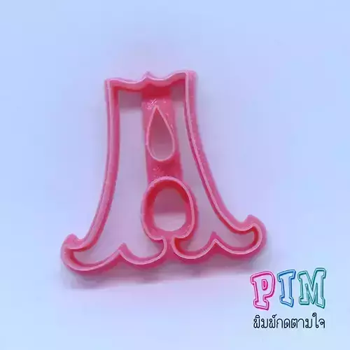 Vintage letter A cookie cutter 3D print model