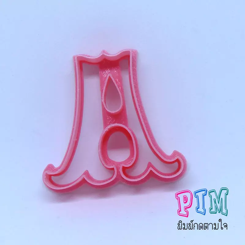 Vintage letter A cookie cutter 3D print model_0