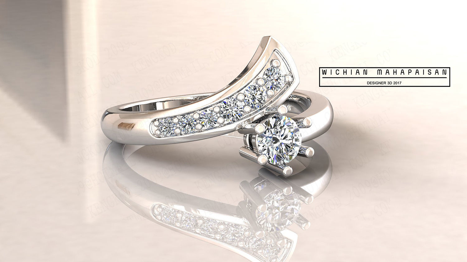 kengkod64v2 person diamond ring gold 3D print model_6