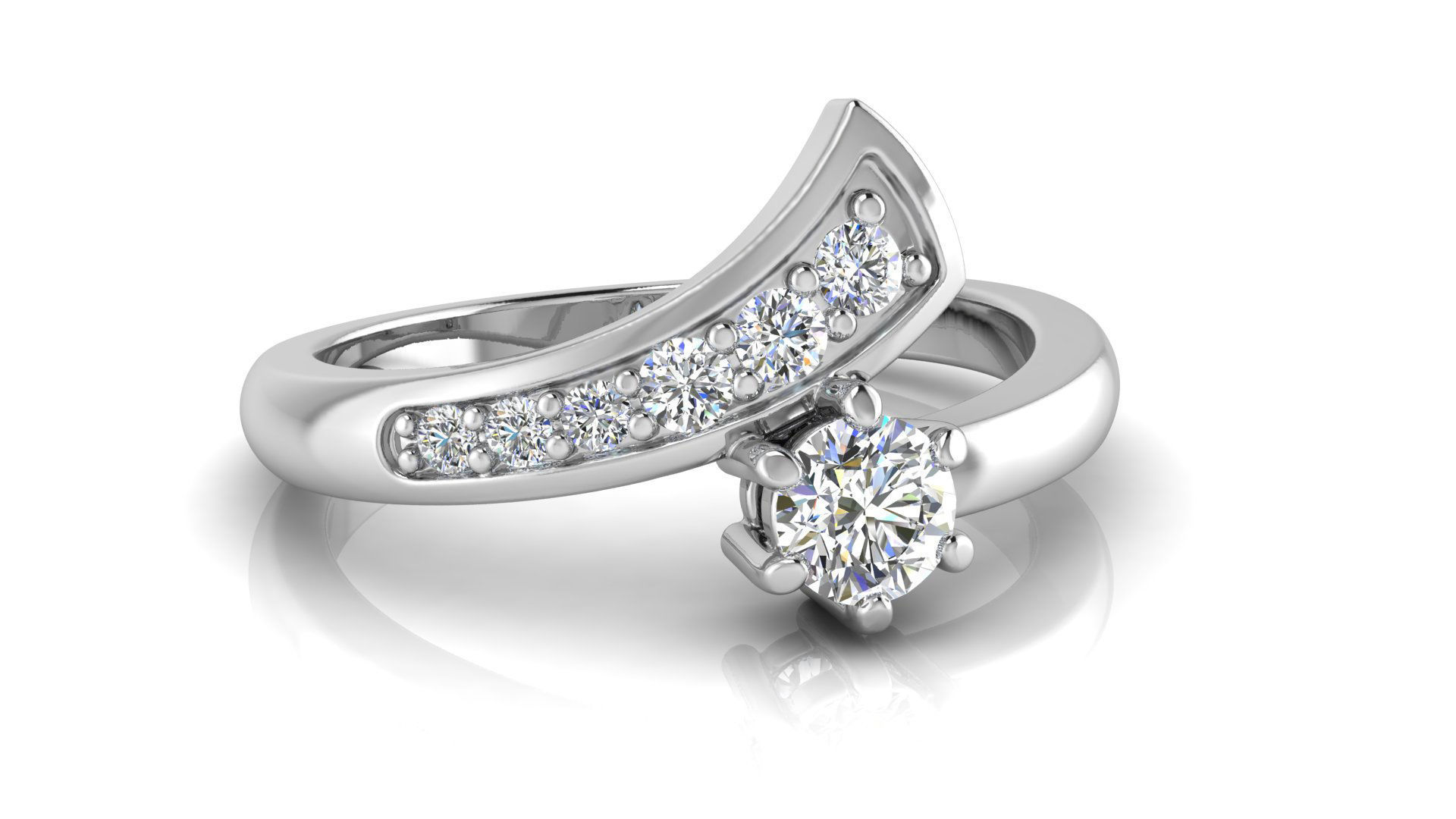 kengkod64v2 person diamond ring gold 3D print model_2