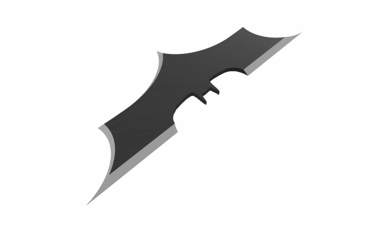 Batarang Throwing Weapon Low-poly 3D model_11