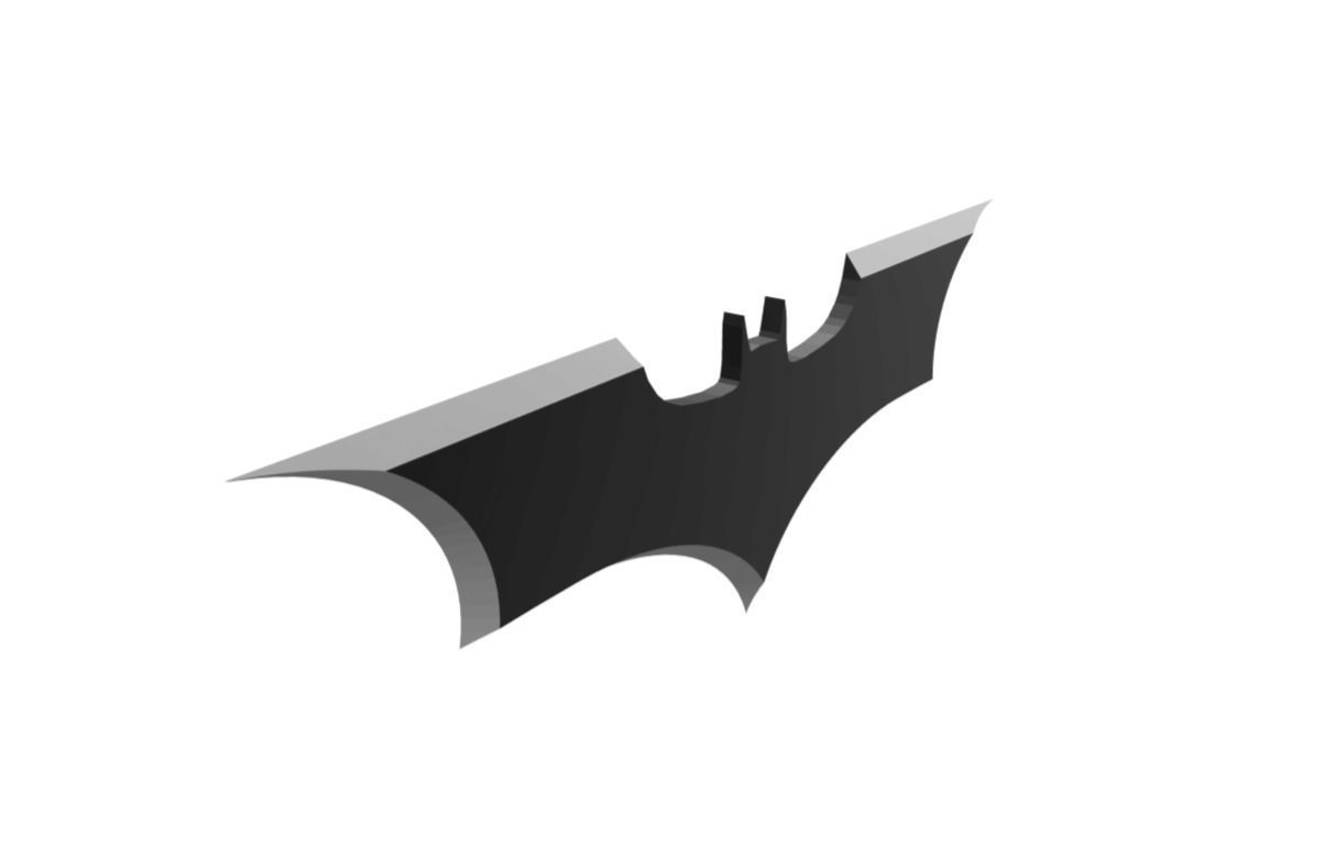 Batarang Throwing Weapon Low-poly 3D model_8