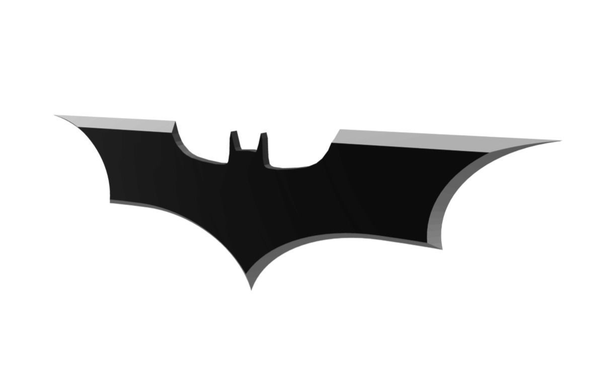 Batarang Throwing Weapon Low-poly 3D model_2