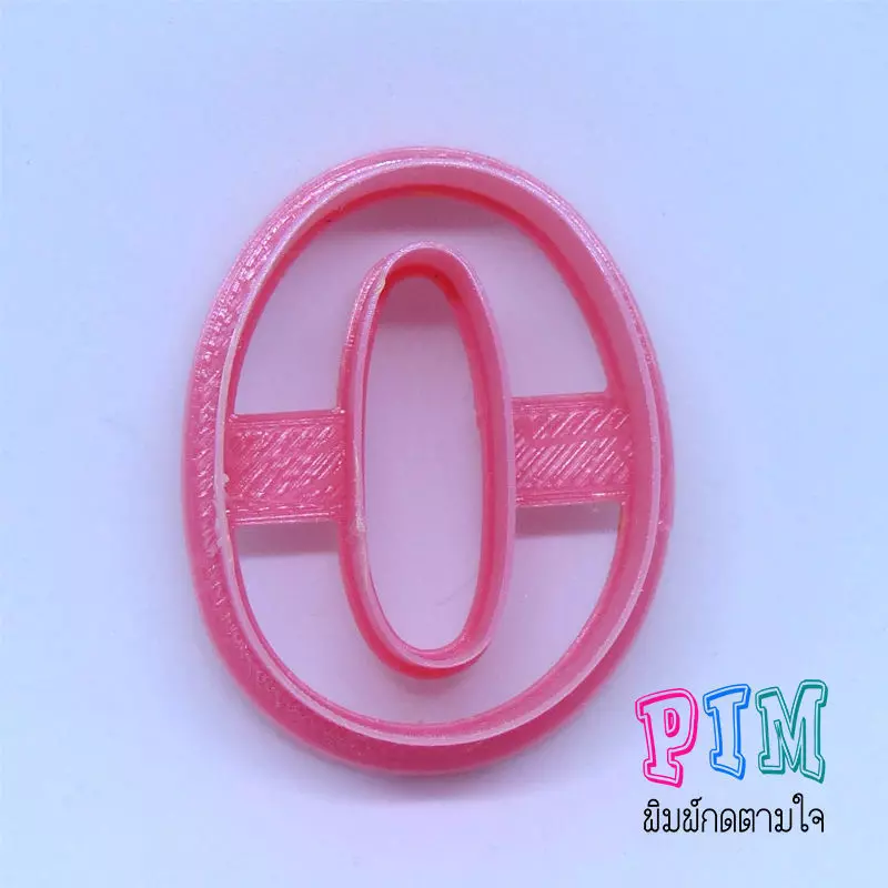 Vintage letter O cookie cutter 3D print model_0