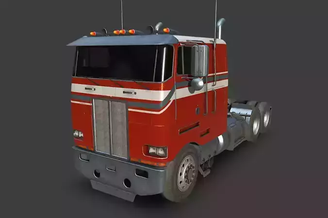 Large Truck Low-poly 3D model