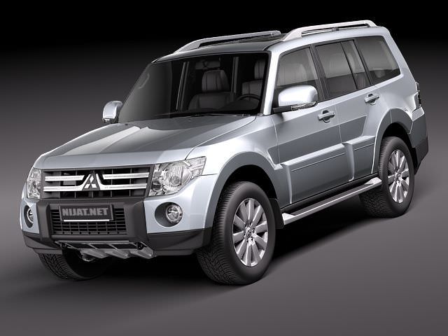 Mitsubishi Pajero 2010 3D Model .max .obj .3ds .fbx .c4d .lwo .lw .lws
