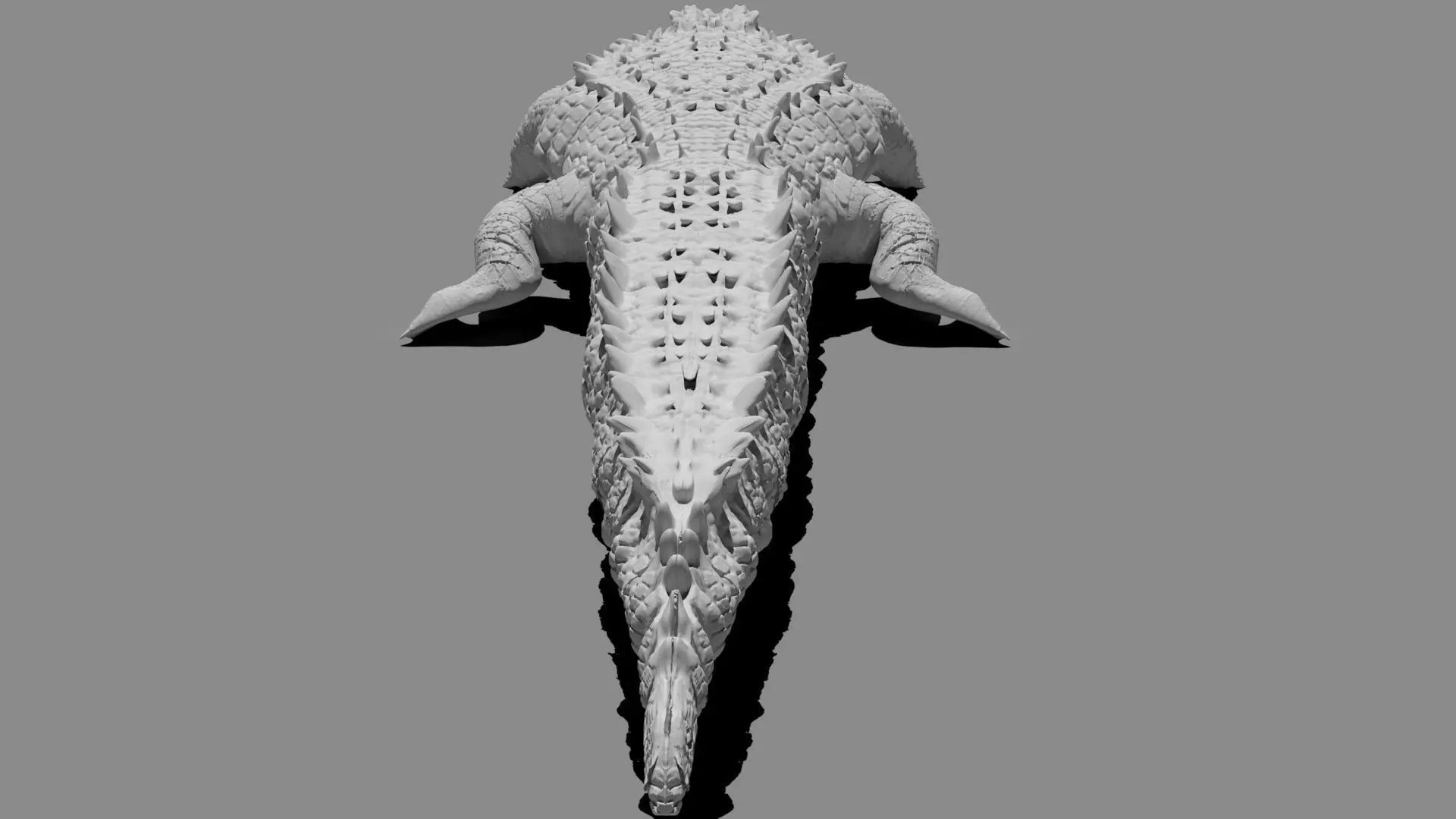 Artistic Scary Crocodile  3D print model_0