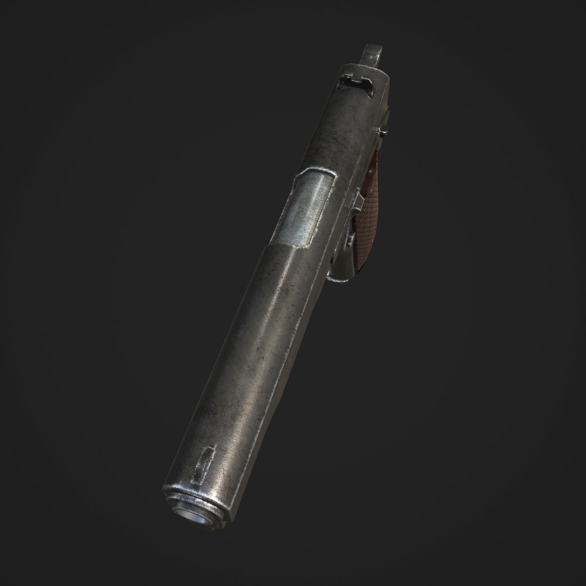 Colt M1911A1 Pistol  Low-poly 3D model_18