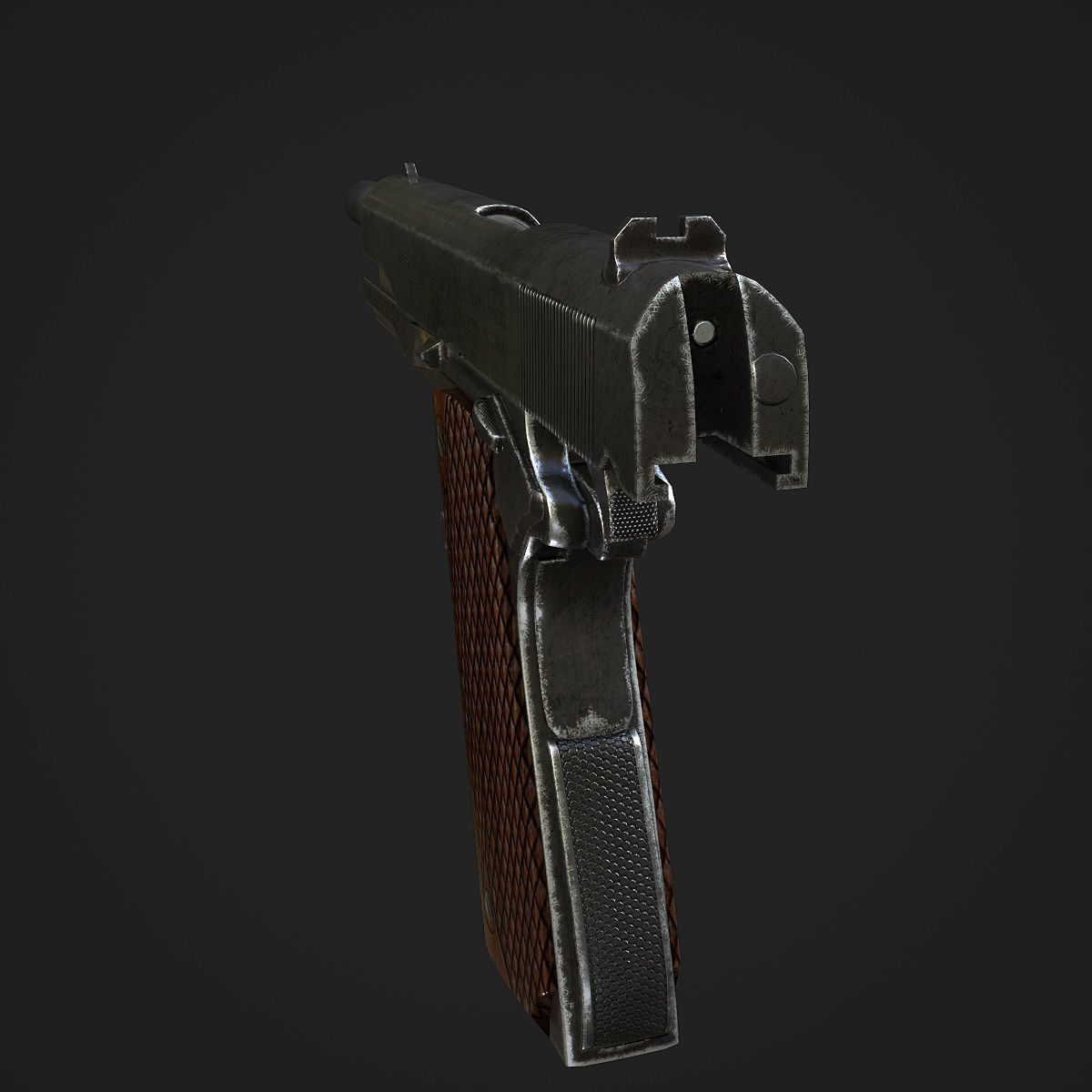 Colt M1911A1 Pistol  Low-poly 3D model_41