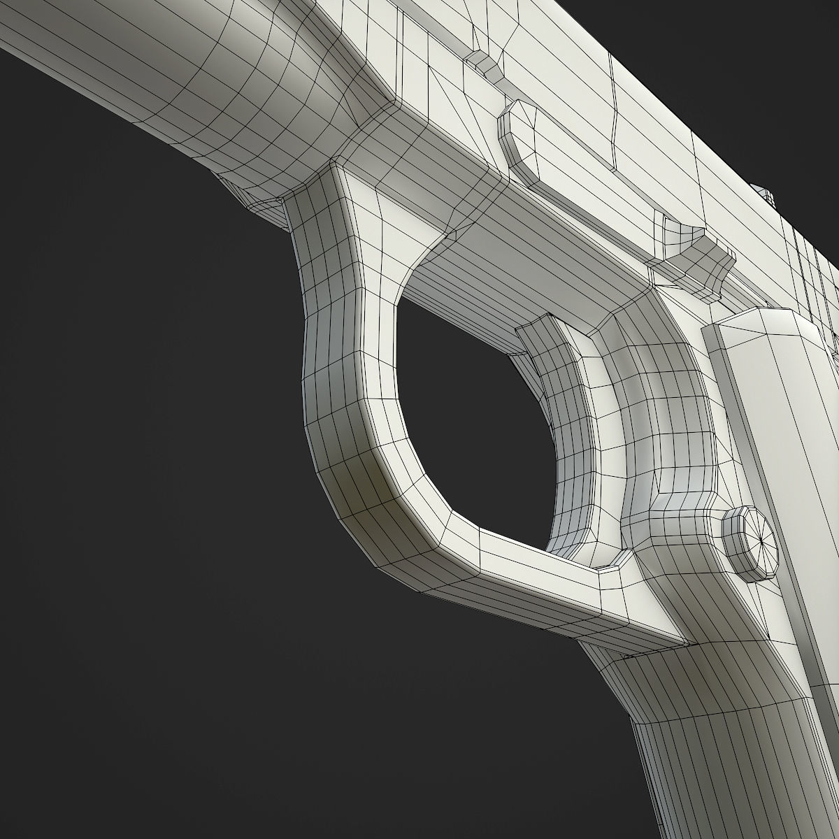 Colt M1911A1 Pistol  Low-poly 3D model_93
