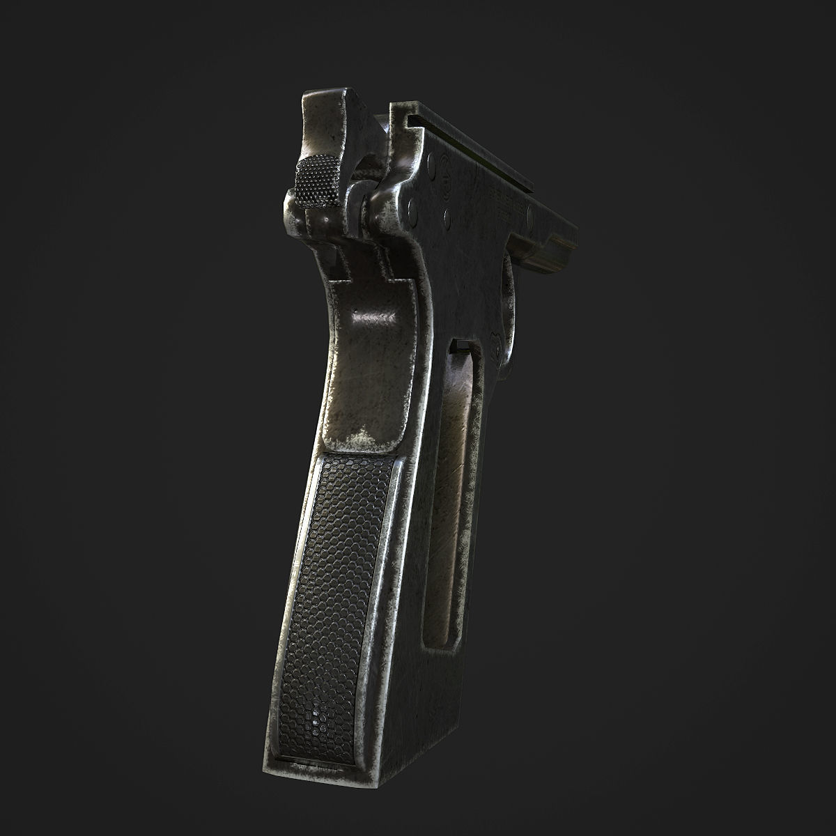Colt M1911A1 Pistol  Low-poly 3D model_49