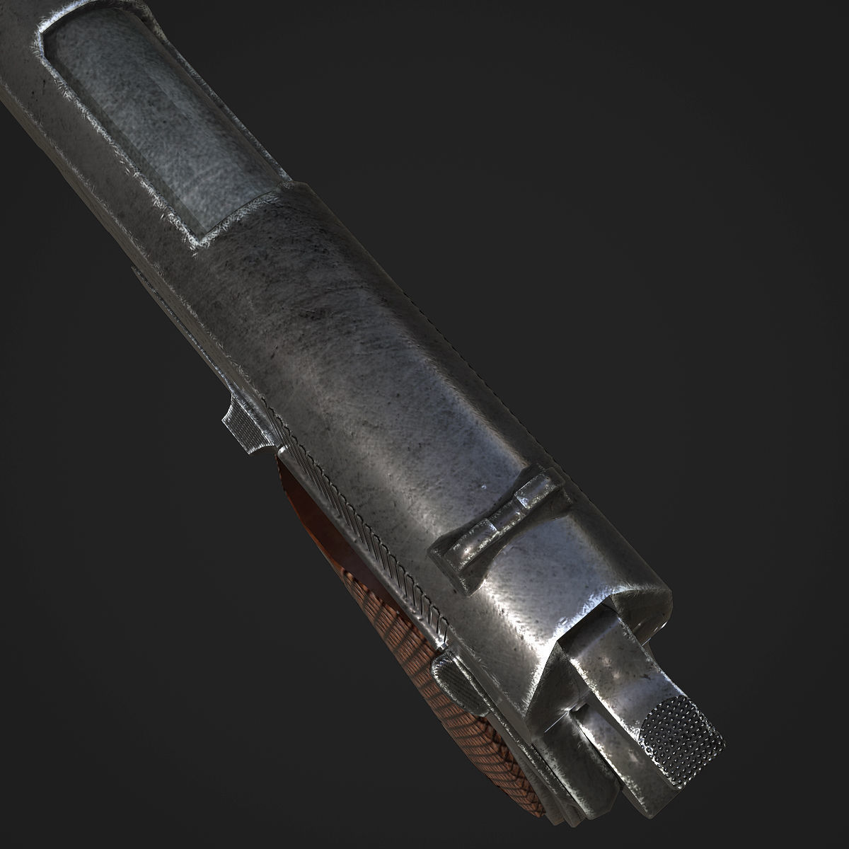 Colt M1911A1 Pistol  Low-poly 3D model_16