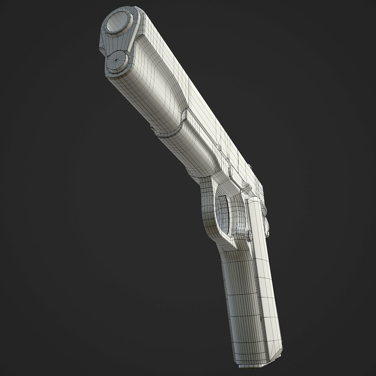 Colt M1911A1 Pistol  Low-poly 3D model_91