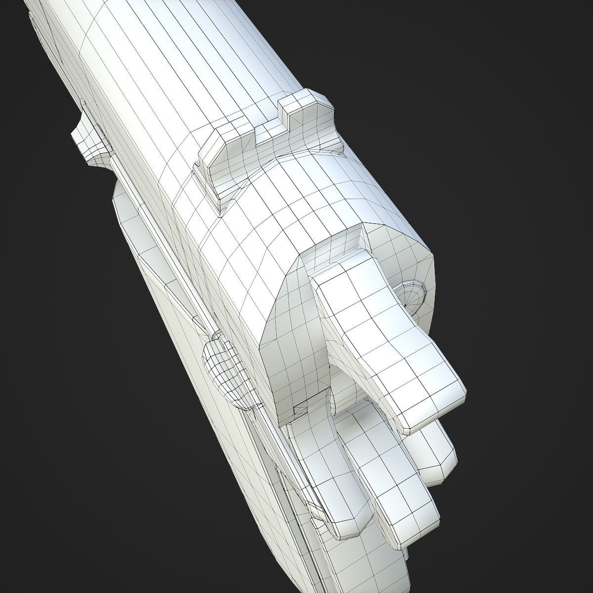 Colt M1911A1 Pistol  Low-poly 3D model_108