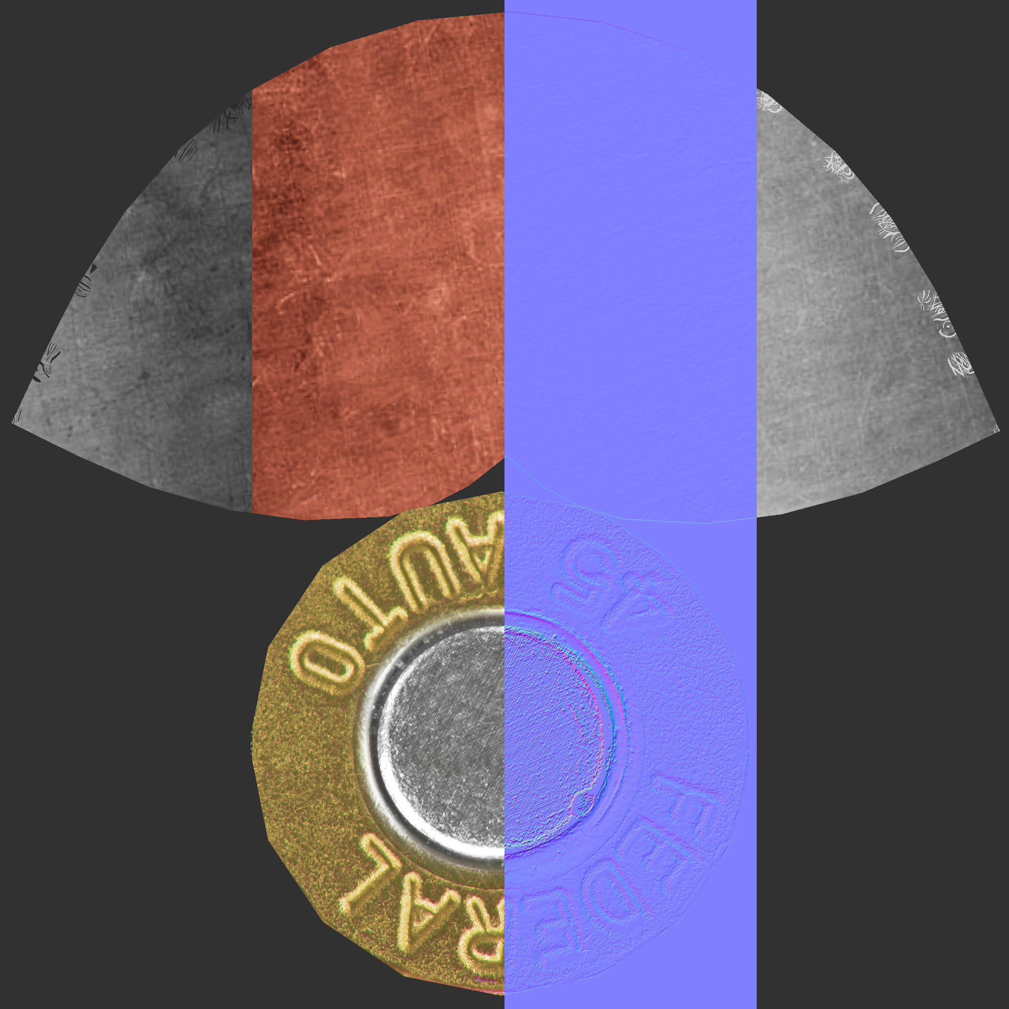 Colt M1911A1 Pistol  Low-poly 3D model_74