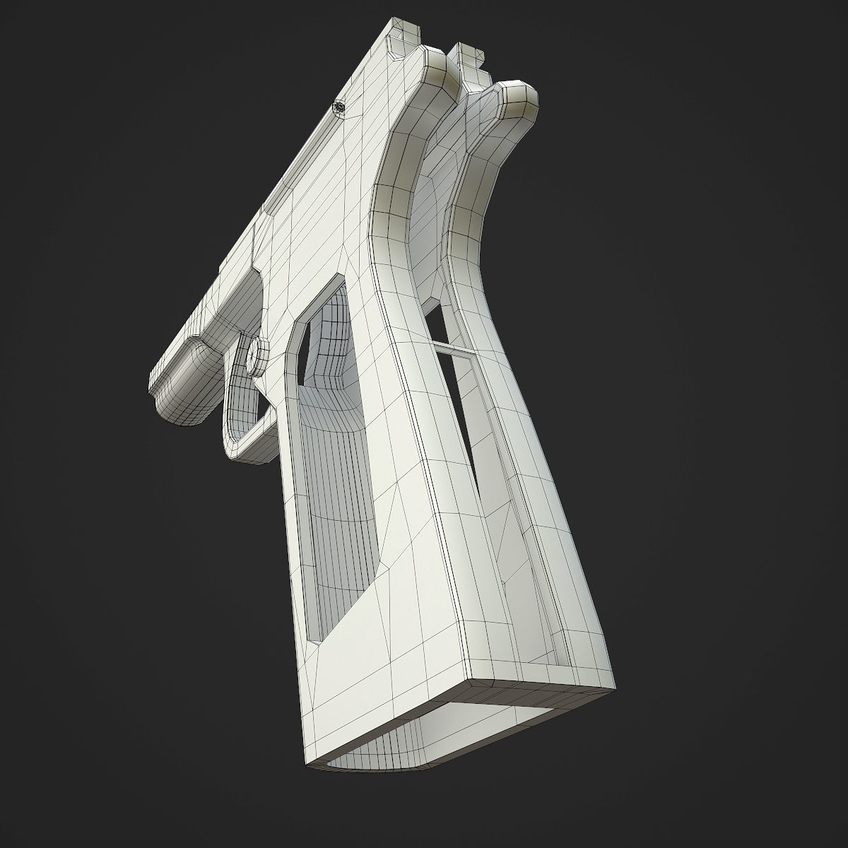 Colt M1911A1 Pistol  Low-poly 3D model_127