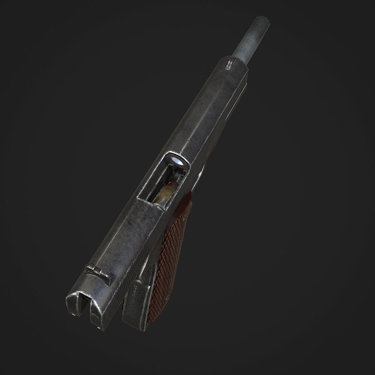 Colt M1911A1 Pistol  Low-poly 3D model_33