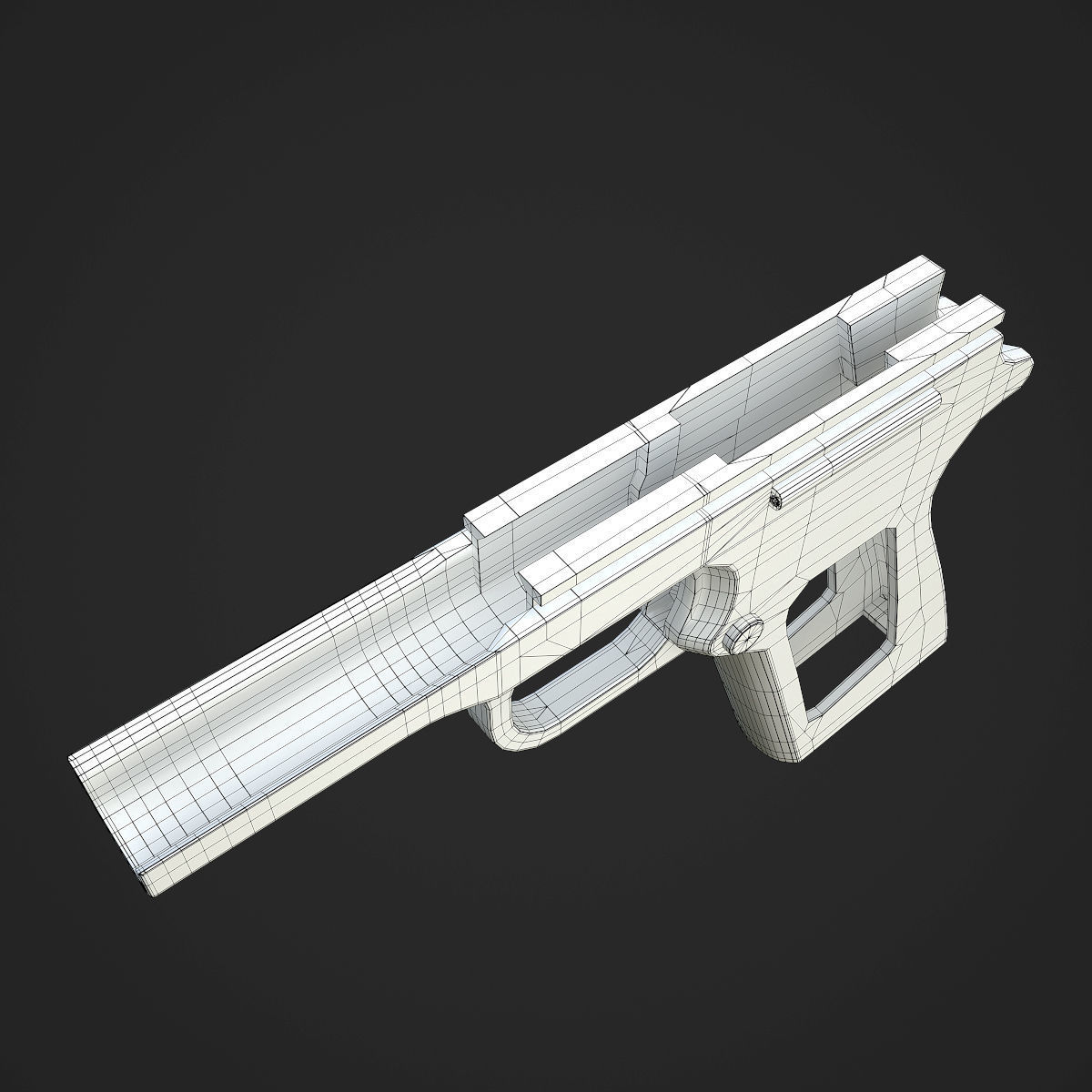 Colt M1911A1 Pistol  Low-poly 3D model_124