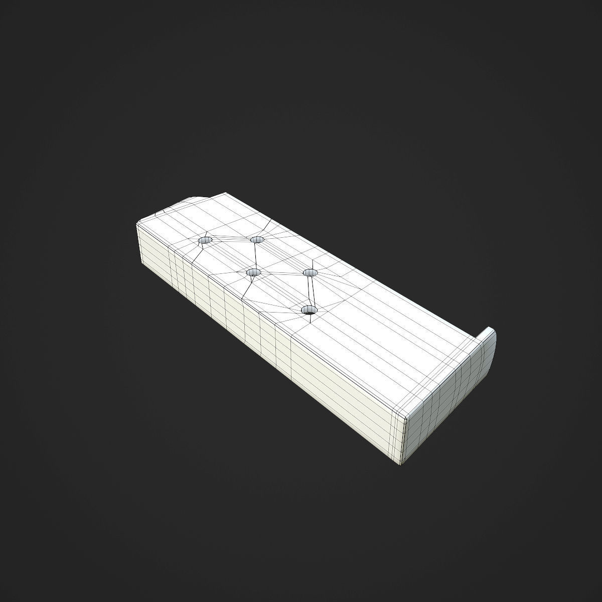 Colt M1911A1 Pistol  Low-poly 3D model_130