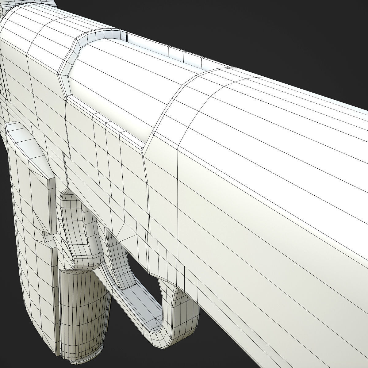 Colt M1911A1 Pistol  Low-poly 3D model_100