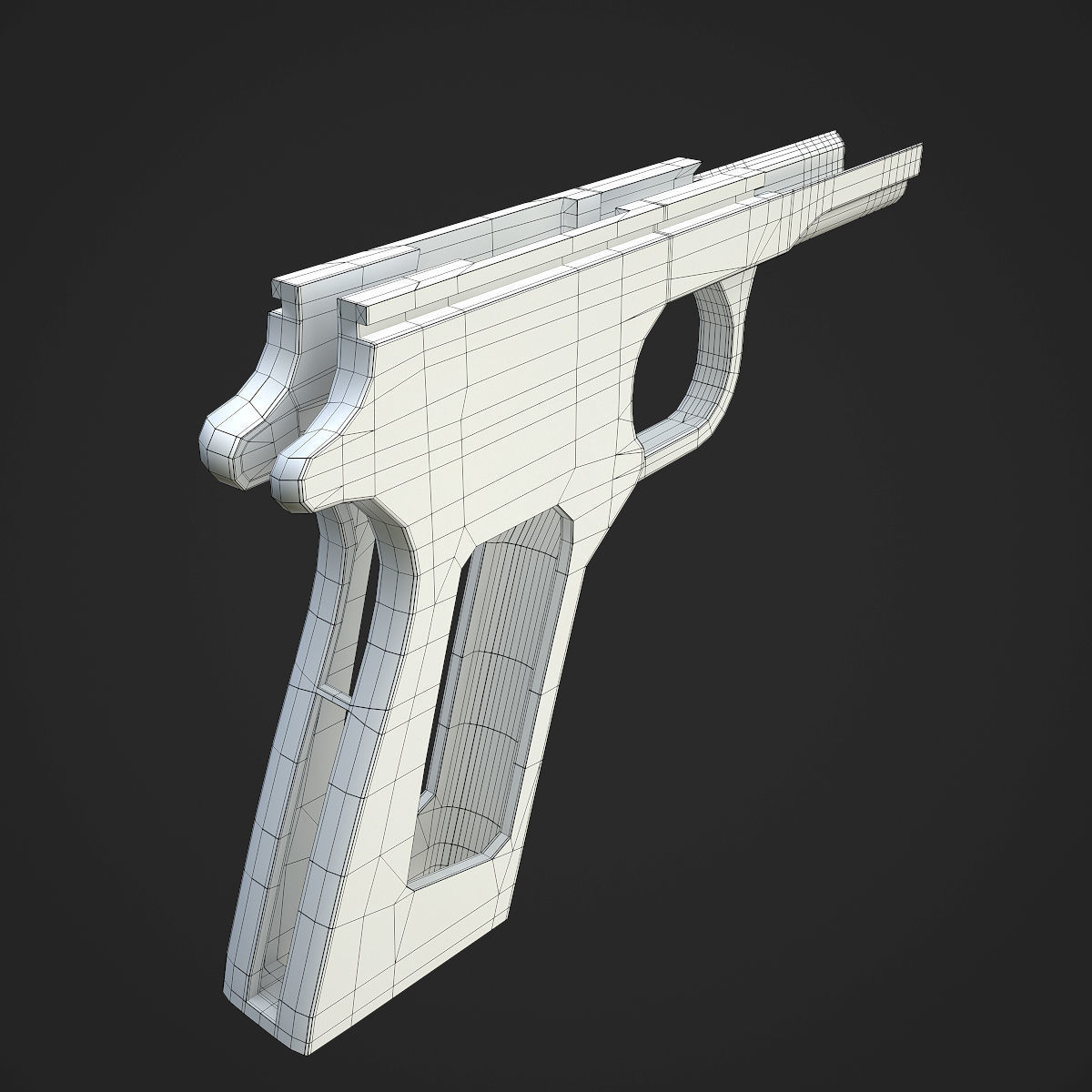 Colt M1911A1 Pistol  Low-poly 3D model_123