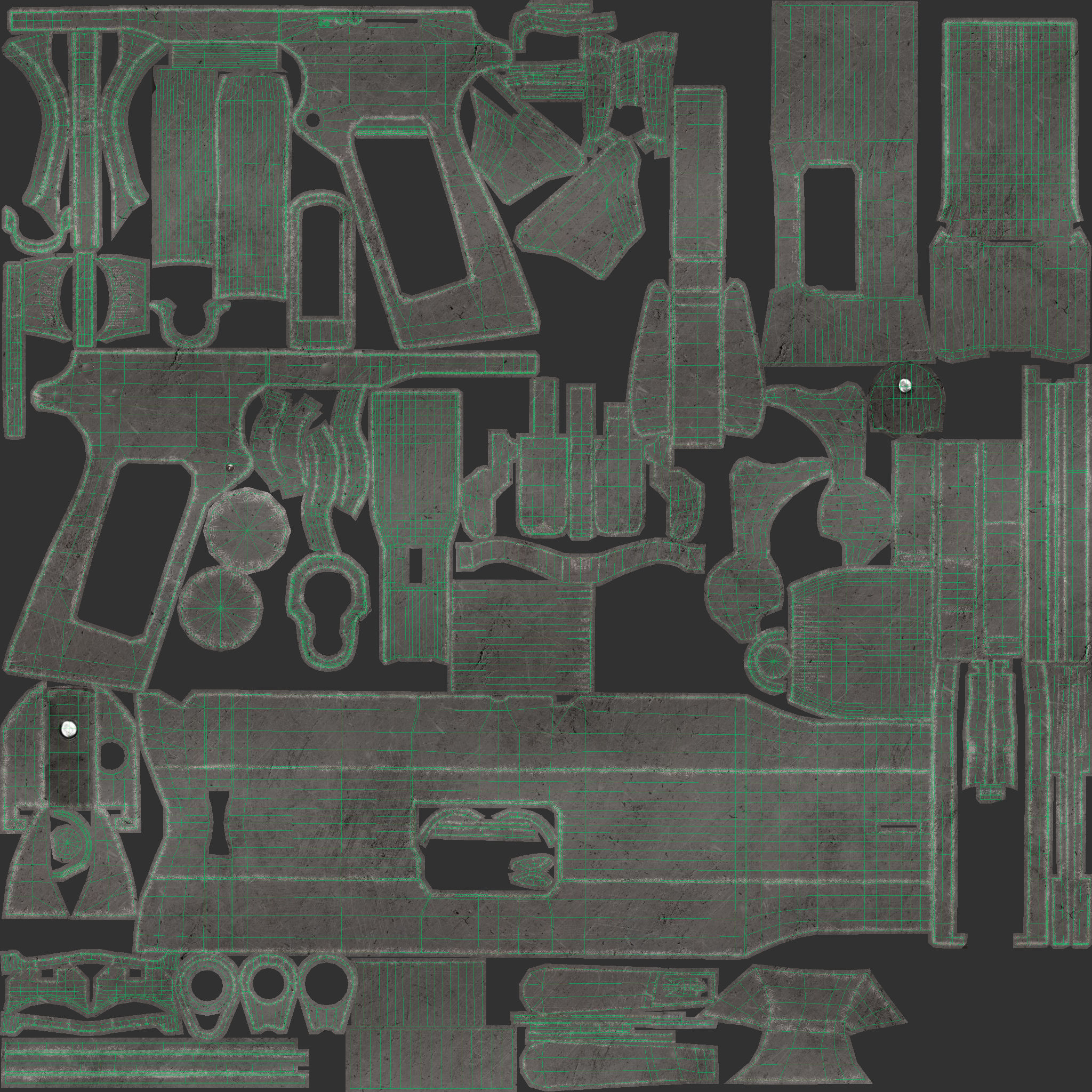 Colt M1911A1 Pistol  Low-poly 3D model_68