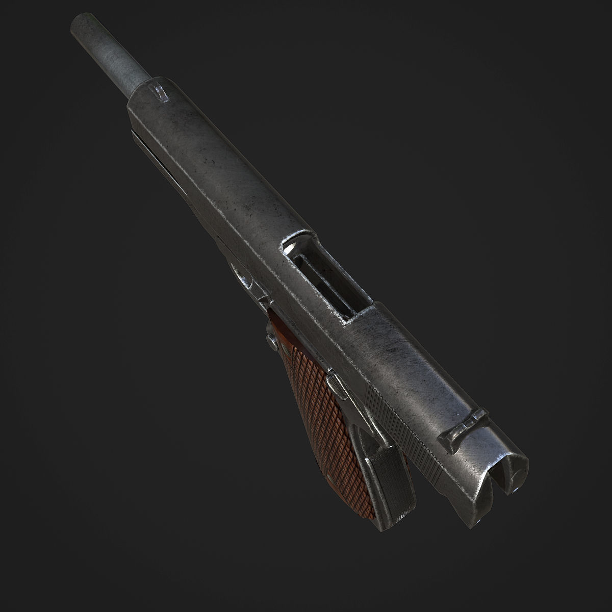 Colt M1911A1 Pistol  Low-poly 3D model_31