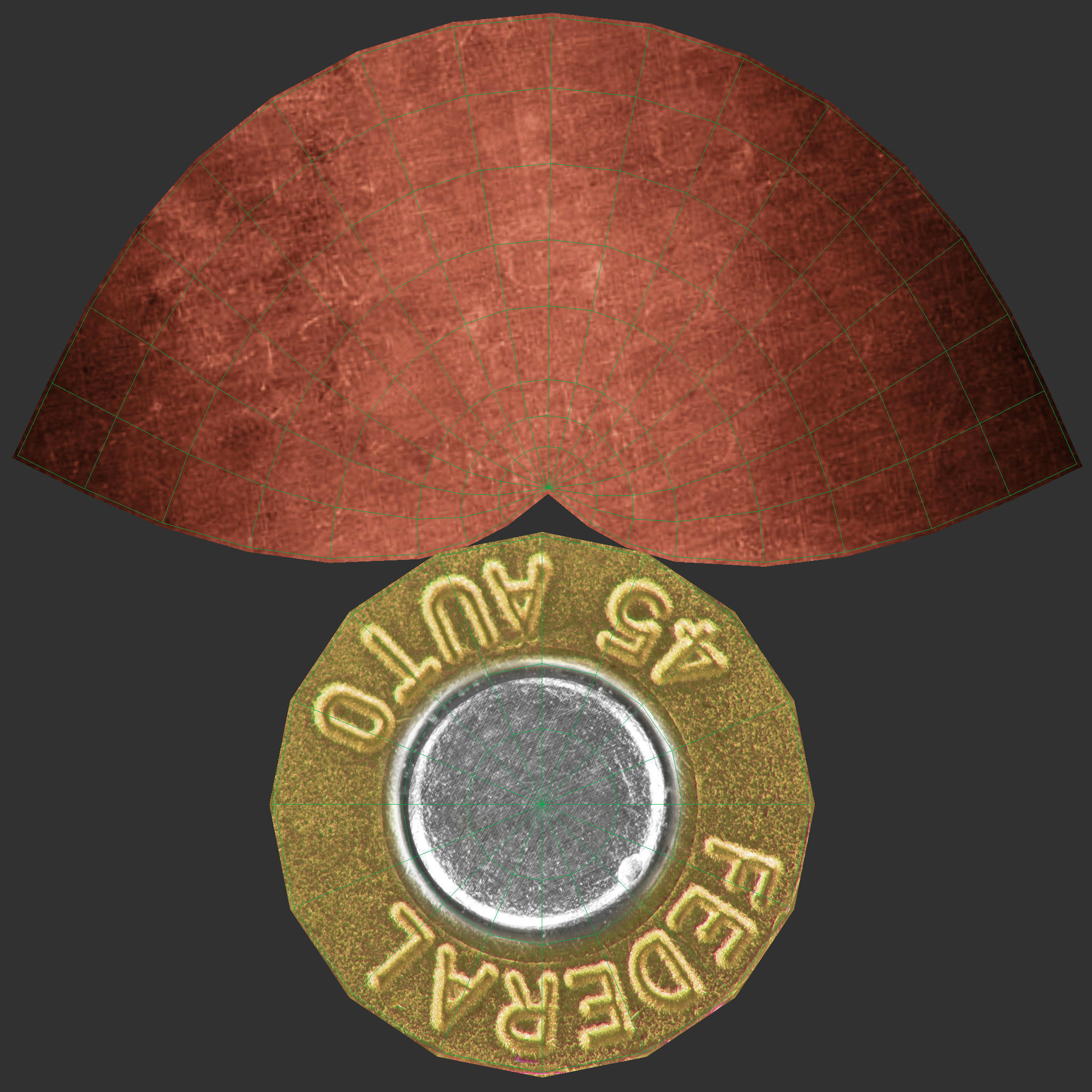 Colt M1911A1 Pistol  Low-poly 3D model_70