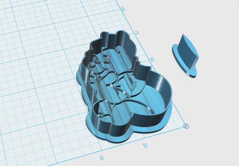 Winnie the Pooh characters cookie cutter 3D print model_2