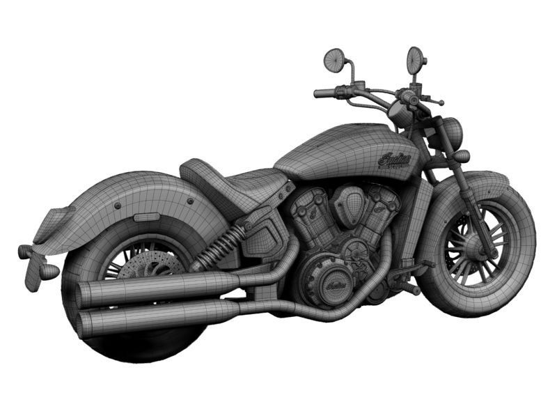 Indian Scout 2015 3D model_8