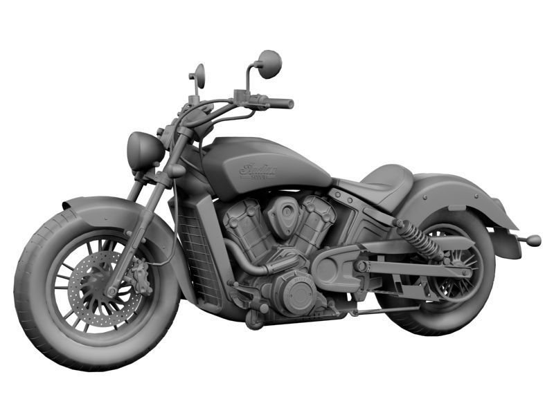 Indian Scout 2015 3D model_10
