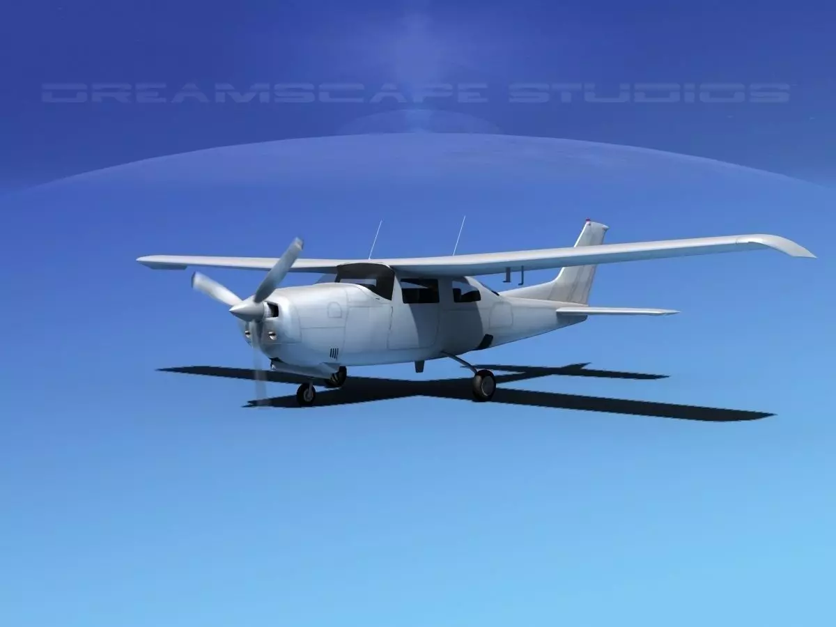 Cessna 210 Centurion Bare Metal 3D model