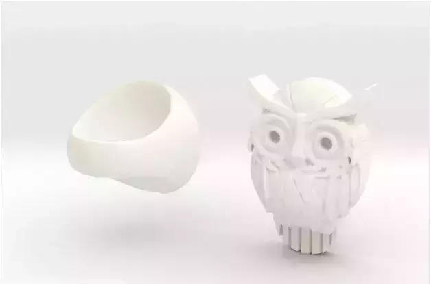 Owl Ring  3D print model
