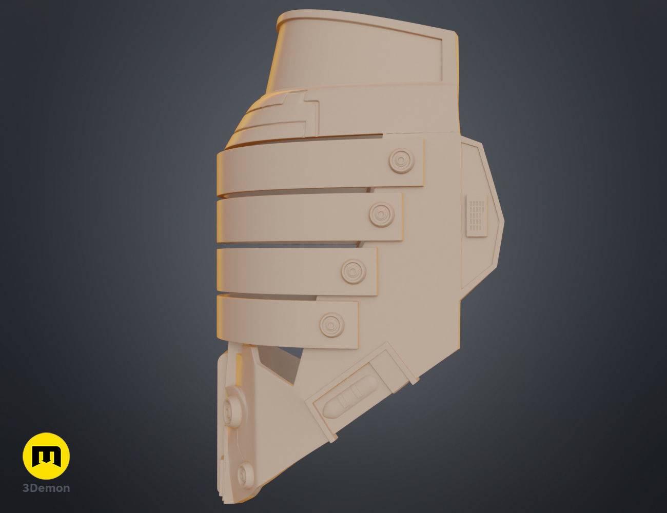 Darth Vindican mask - Star Wars universe 3D print model_9