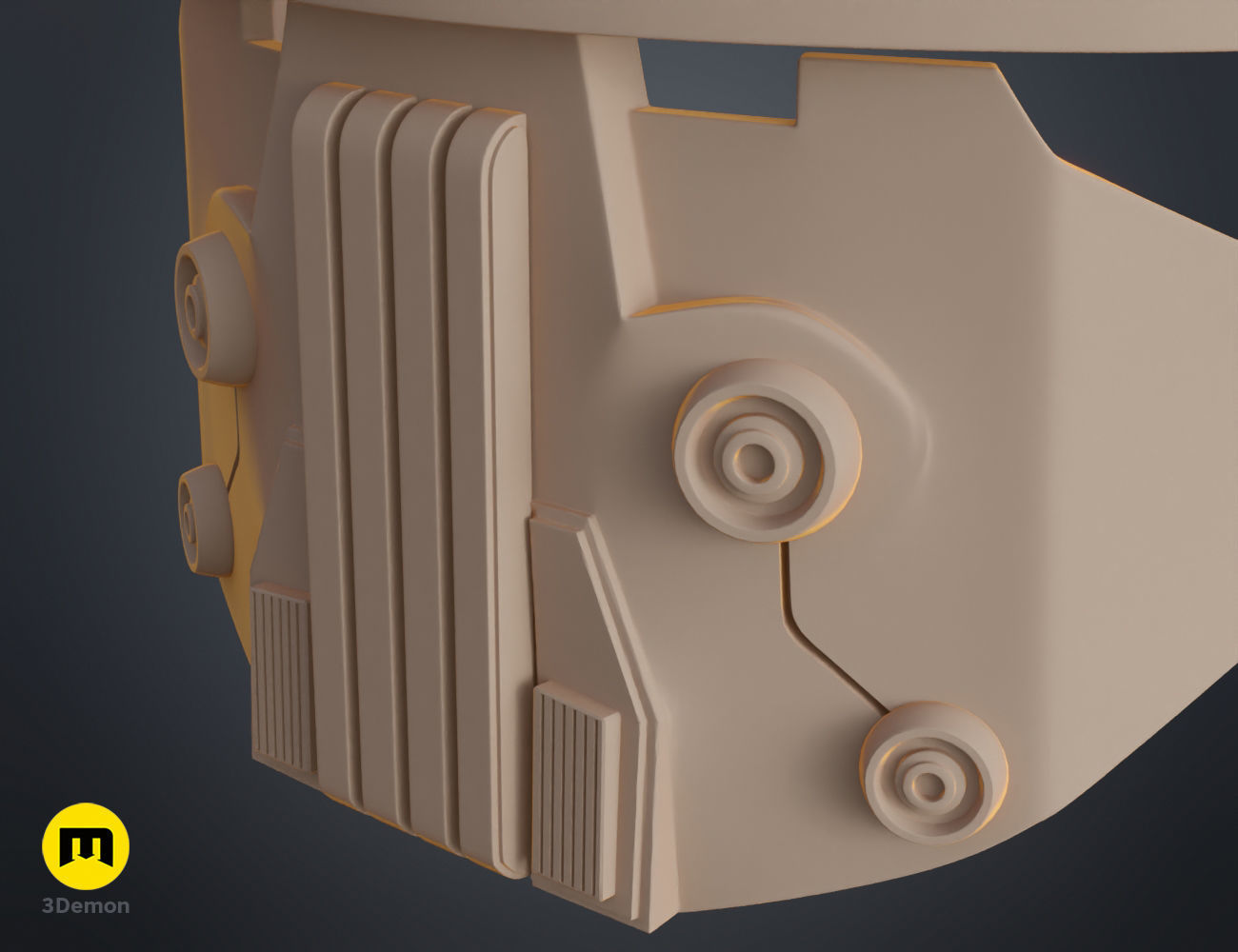 Darth Vindican mask - Star Wars universe 3D print model_10