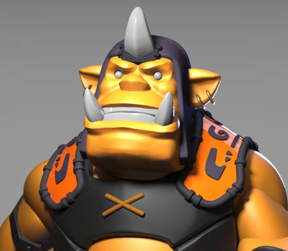 Orc Alchemist Free 3D print model