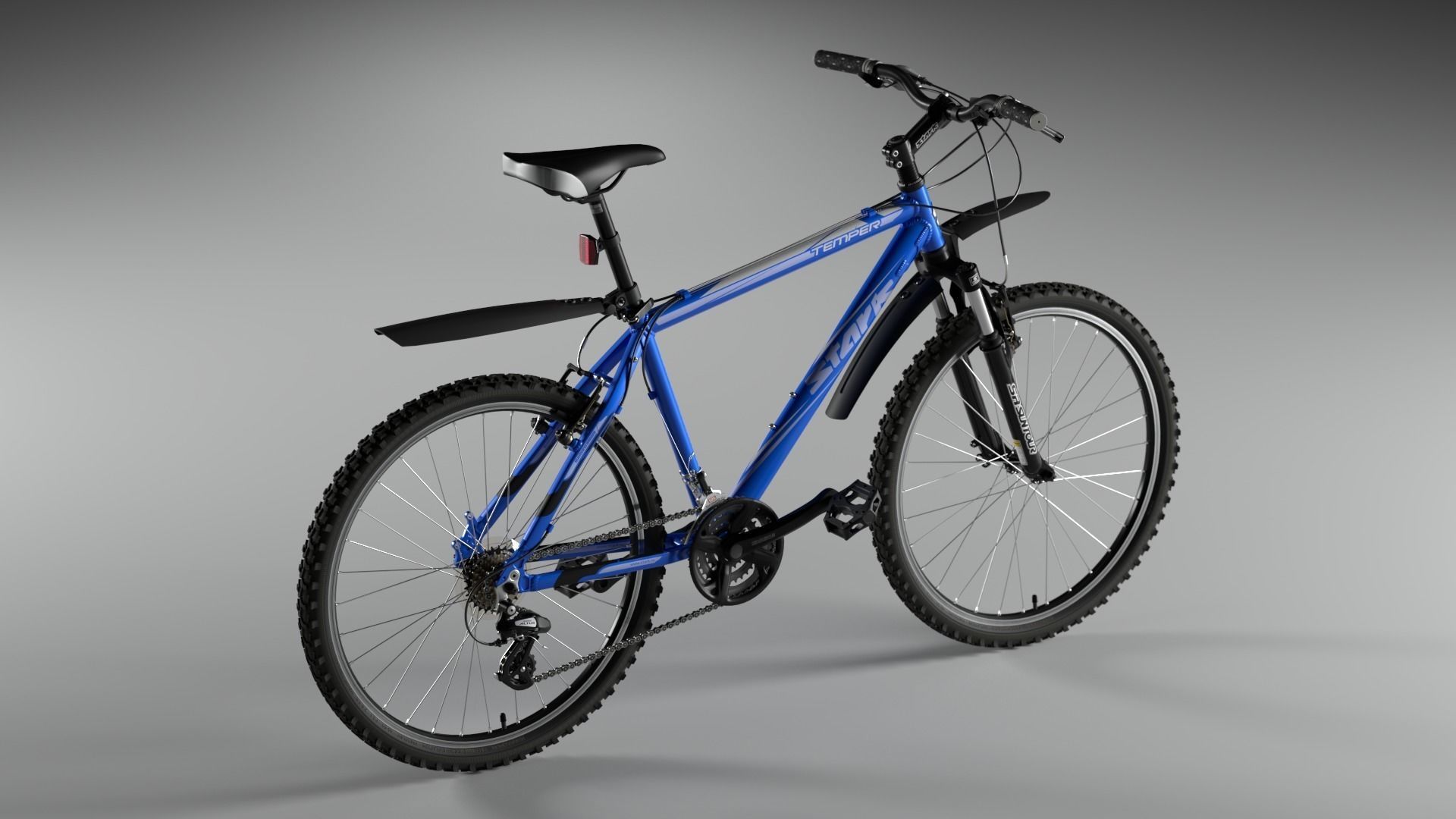 Stark Temper Cross-Country Mountain Bike Free 3D model_2