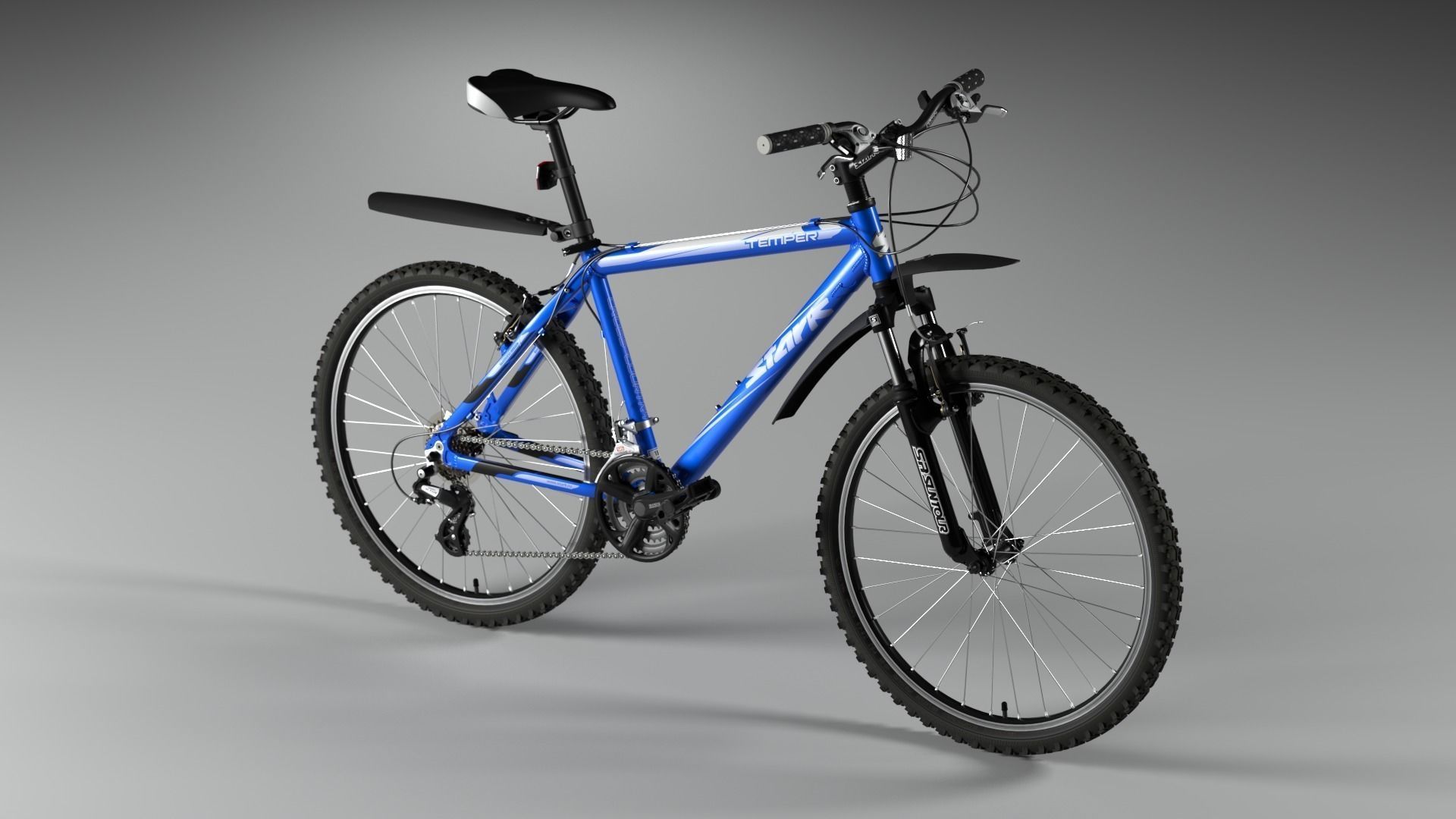 Stark Temper Cross-Country Mountain Bike Free 3D model_0
