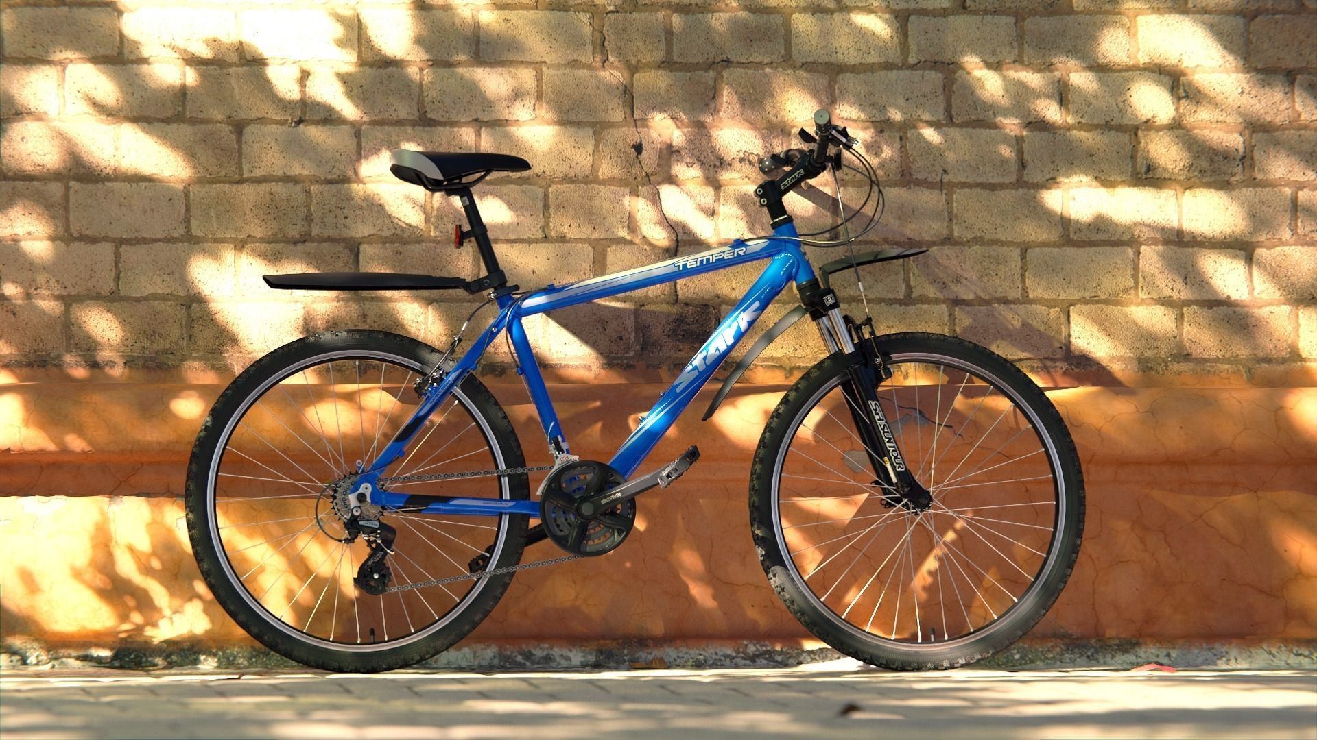 Stark Temper Cross-Country Mountain Bike Free 3D model_1