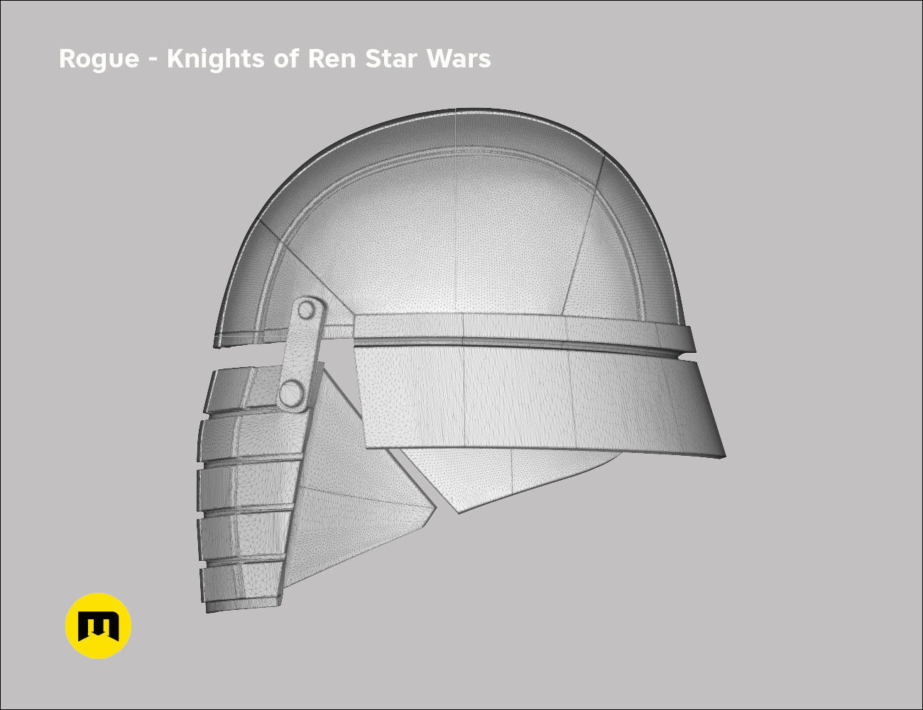 Rogue helmet - Knights of Ren - Star Wars universe 3D print model_17